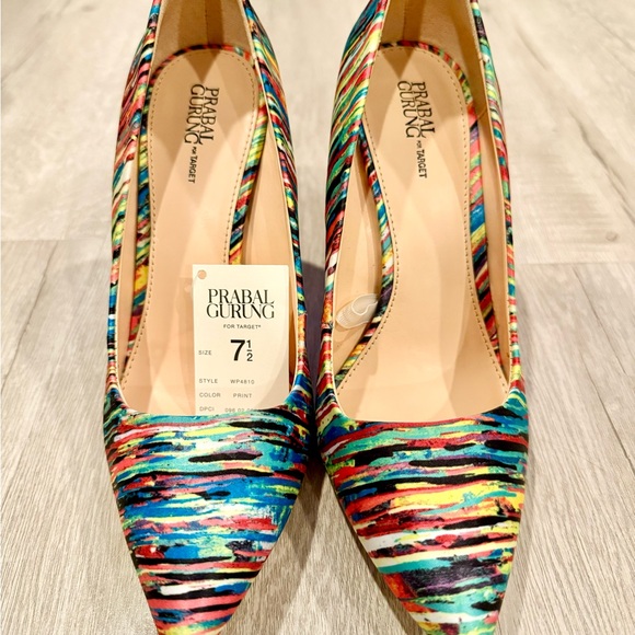Prabal Gurung Women’s Multi Colored Print Size 7.5 (Limited Edition) - Picture 12 of 15